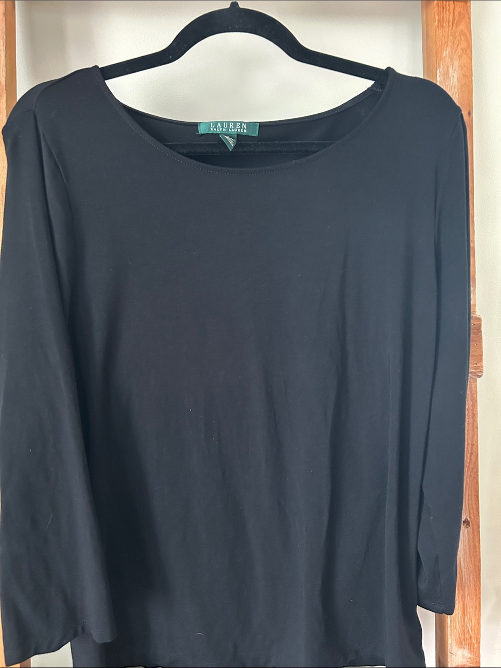 Lauren Ralph Lauren Black Long Sleeve Tee